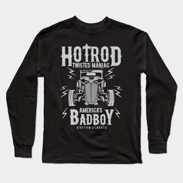 Hotroad Twisted Maniac America's Badboy Custom Classic Long Sleeve T-Shirt by bougaa.boug.9